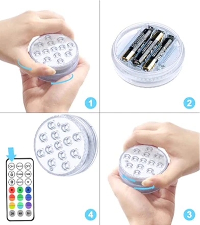 Luces LED Sumergibles Multicolores